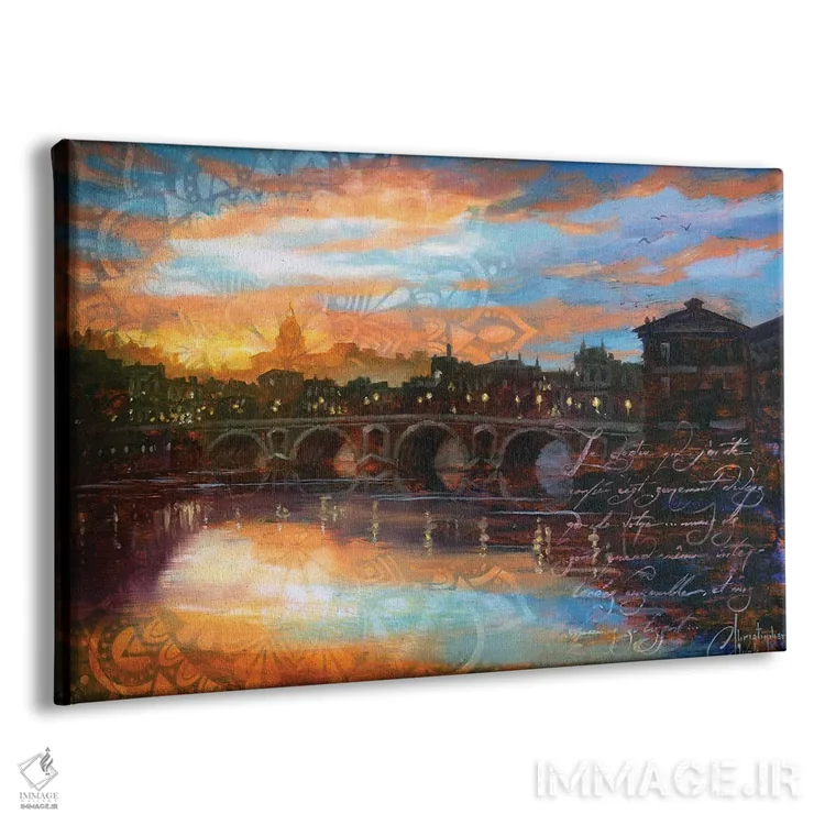 تابلو طلوع پل پون نوف تولوز اثر کریستوفر کلارک - نمای پرسپکتیو محصول