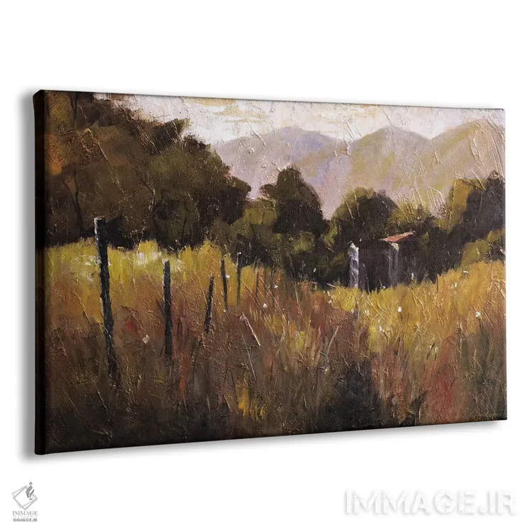 تابلو توسکانی، ایتالیا، پیادهروی به سوی مزرعهٔ گل رز II اثر کریستوفر کلارک - نمای پرسپکتیو محصول