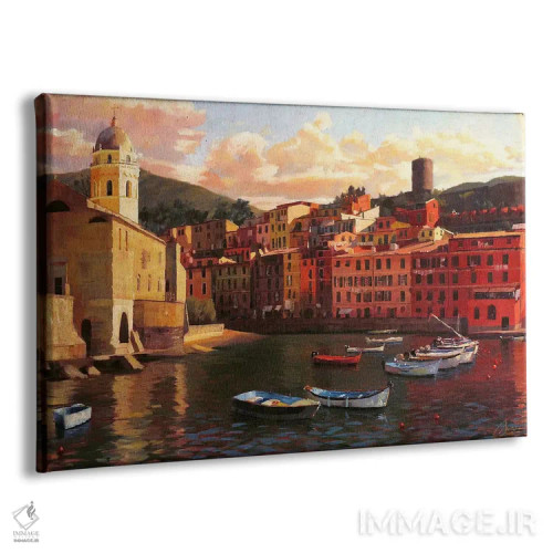 تابلو بندر ورناتسا II اثر کریستوفر کلارک - نمای پرسپکتیو محصول