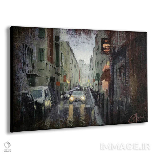 تابلو مطالعهٔ شکل انتزاعی اثر کریستوفر کلارک - نمای پرسپکتیو محصول