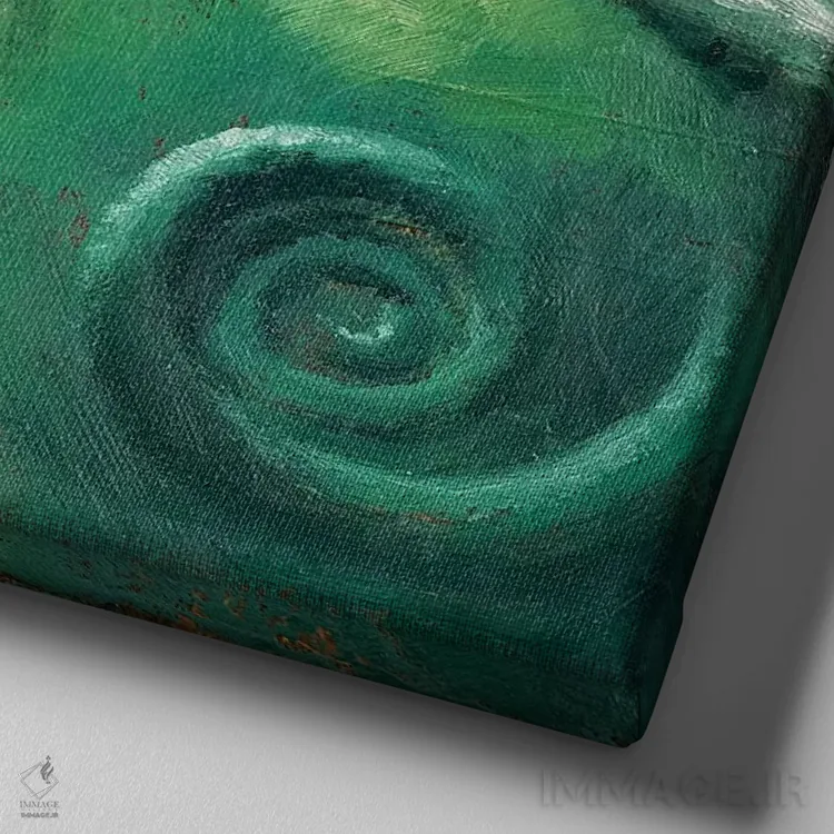 تابلو نمیتوانی مرا ببینی اثر کریستوفر کلارک - نمای نزدیک بافت بوم