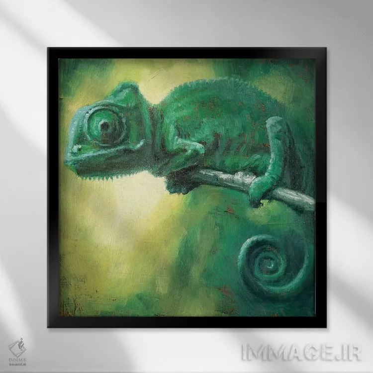 تابلو نمیتوانی مرا ببینی اثر کریستوفر کلارک - نمای قابدار مشکی