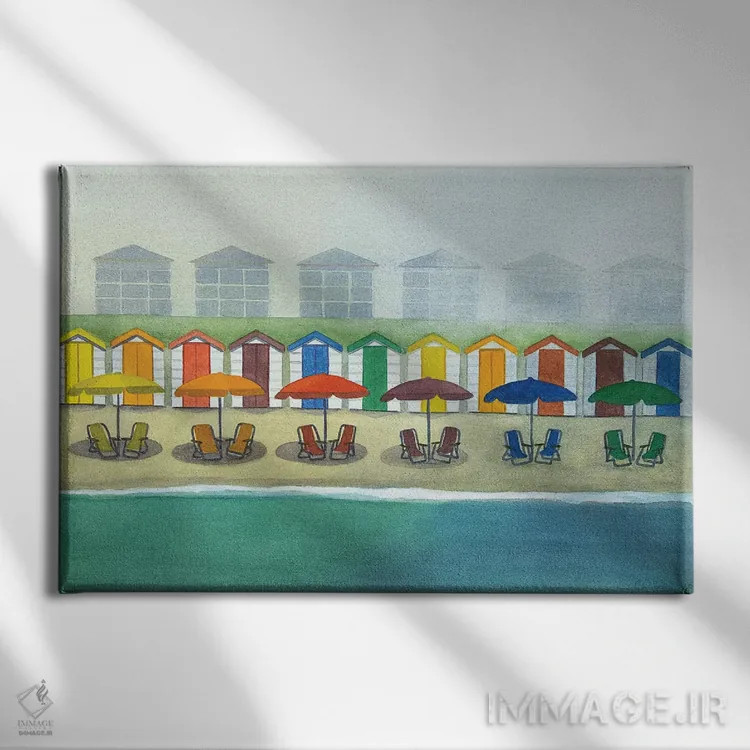 تابلو نفوذ خورشید (از میان ابرها) اثر کوری کلیفورد - نمای روبهرو روی دیوار