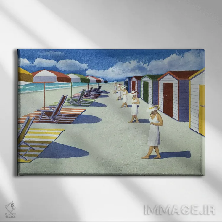 تابلو شروع روزی در ساحل اثر کوری کلیفورد - نمای روبهرو روی دیوار