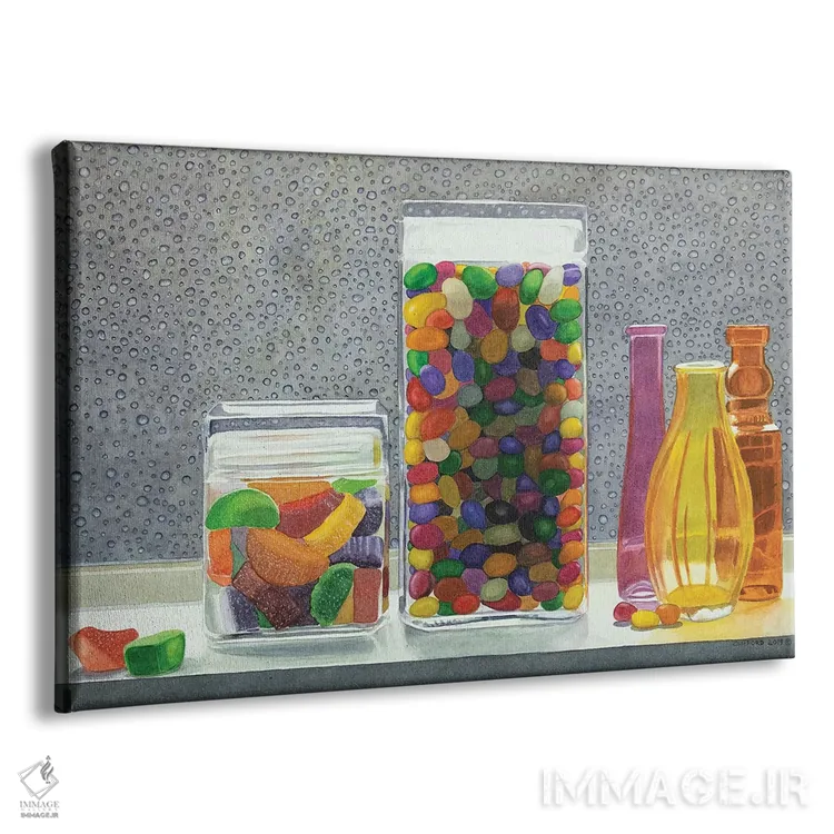 تابلو باران آبنباتی اثر کوری کلیفورد - نمای پرسپکتیو محصول