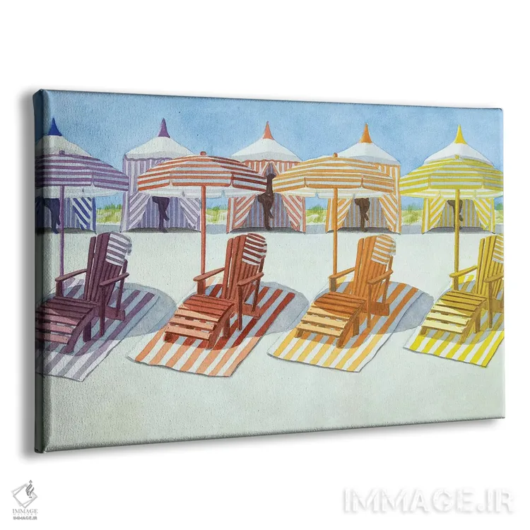 تابلو ساحل کلبهای اثر کوری کلیفورد - نمای پرسپکتیو محصول