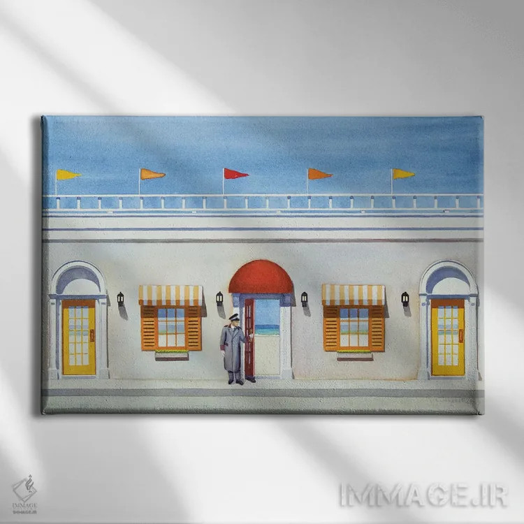 تابلو دسترسی به ساحل اثر کوری کلیفورد - نمای روبهرو روی دیوار