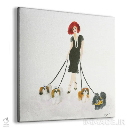 تابلو پیادهروی شیتزو (نوع سگ) اثر کانی کالم - نمای پرسپکتیو محصول