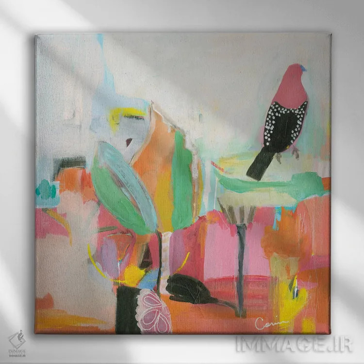 تابلو رویای تابستانی اثر کانی کالم - نمای روبهرو روی دیوار