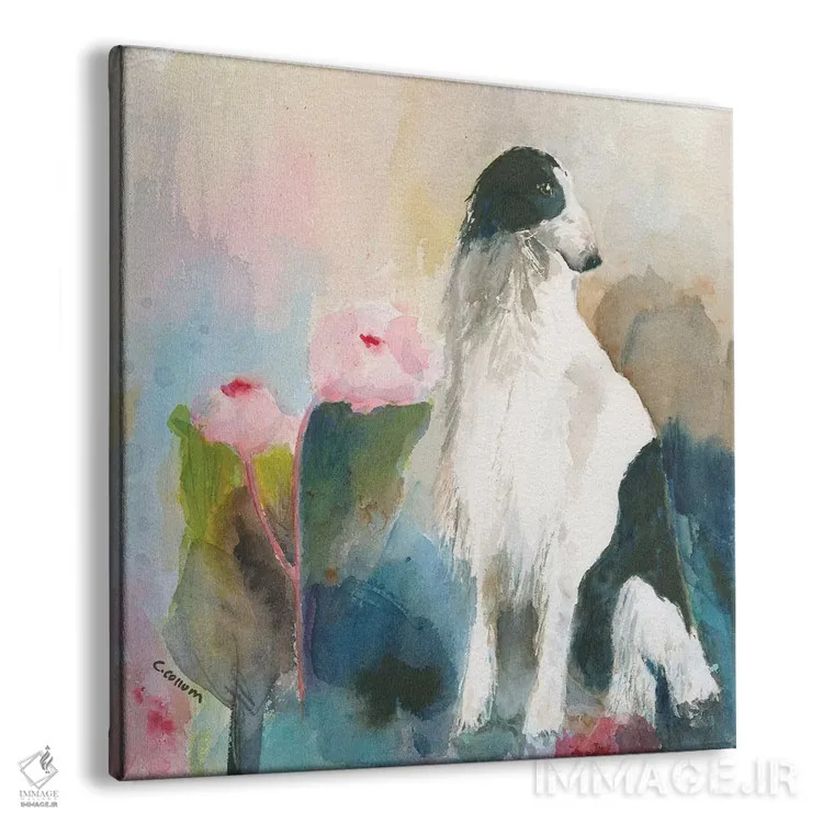 تابلو سگ بورزوی من در باغم اثر کانی کالم - نمای پرسپکتیو محصول