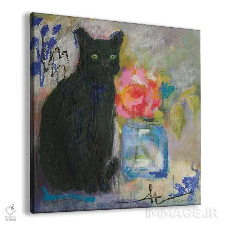 تابلو فقط یک گربهٔ سیاه را دوست بدار اثر کانی کالم - نمای پرسپکتیو محصول