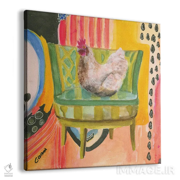 تابلو مرغ سالننشین اثر کانی کالم - نمای پرسپکتیو محصول