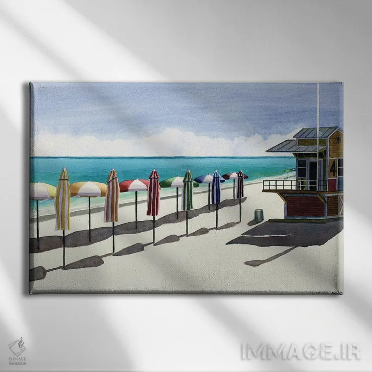 تابلو برج نجات غریق IV اثر کوری کلیفورد - نمای روبهرو روی دیوار