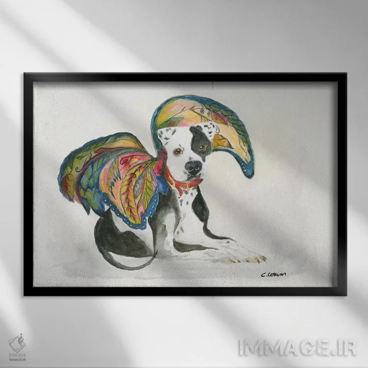 تابلو آنجا میبینمت اثر کانی کالم - نمای قابدار مشکی