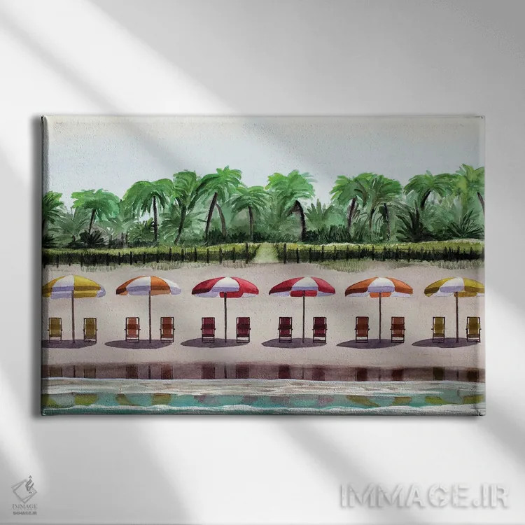 تابلو ساحل مزرعهای اثر کوری کلیفورد - نمای روبهرو روی دیوار