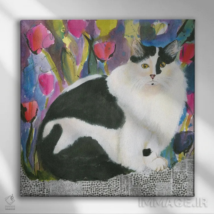 تابلو قلب همراه با طبیعت اثر کانی کالم - نمای روبهرو روی دیوار