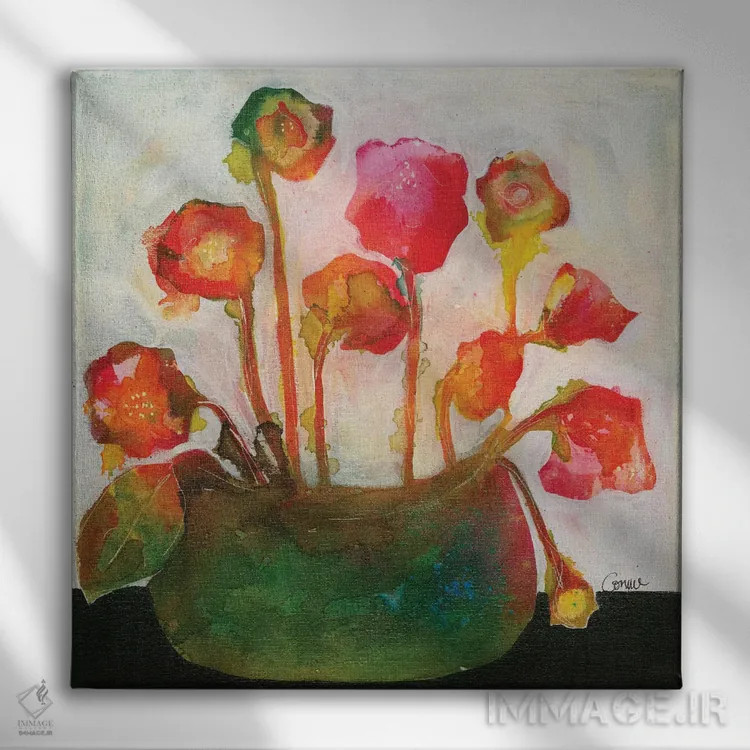 تابلو خوش آمدید اثر کانی کالم - نمای روبهرو روی دیوار