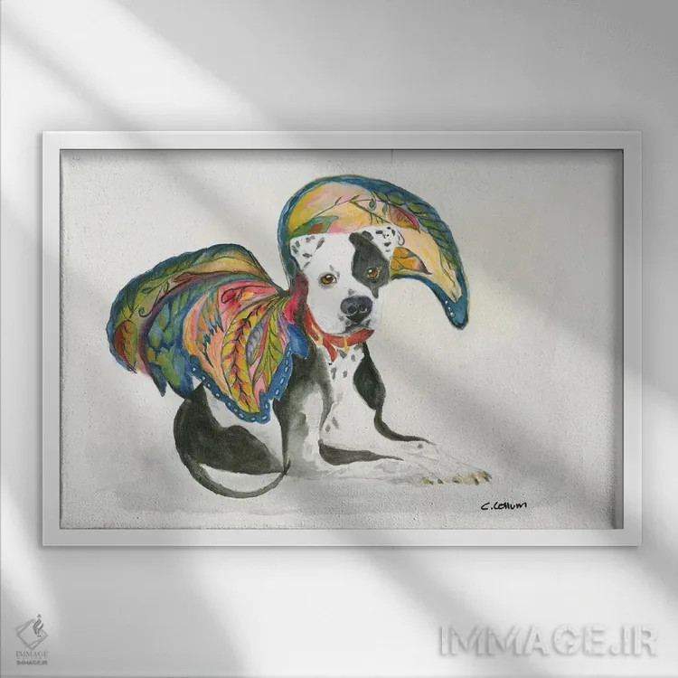 تابلو آنجا میبینمت اثر کانی کالم - نمای قابدار سفید