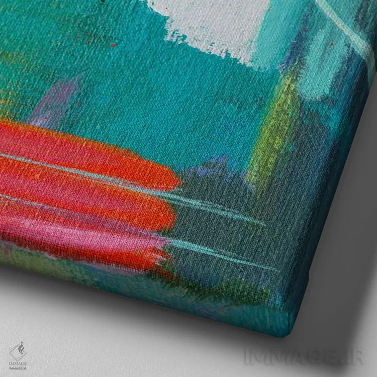 تابلو بوته غلطان (گیاه بیابانی) اثر کانی کالم - نمای نزدیک بافت بوم