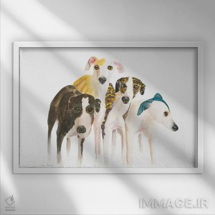 تابلو اسمش را عشق میگذارم اثر کانی کالم - نمای قابدار سفید