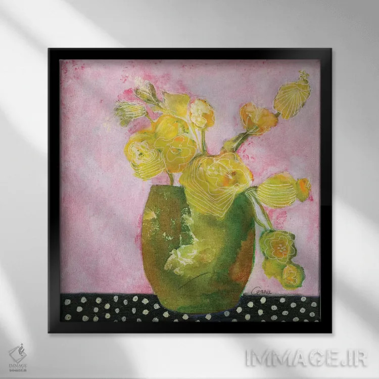 تابلو متولد شده برای عشق اثر کانی کالم - نمای قابدار مشکی