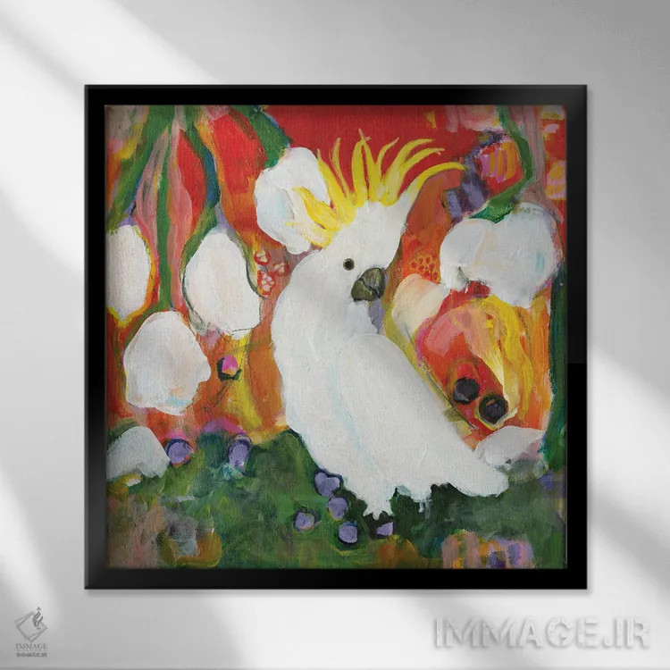 تابلو سترون (نوعی مرکبات) اثر کانی کالم - نمای قابدار مشکی