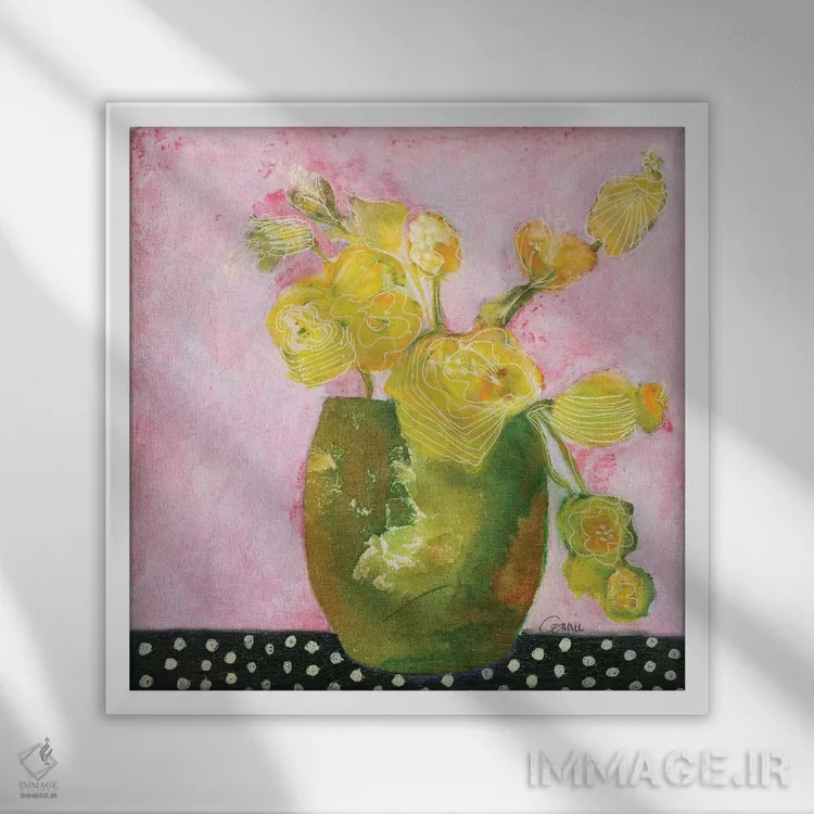 تابلو متولد شده برای عشق اثر کانی کالم - نمای قابدار سفید