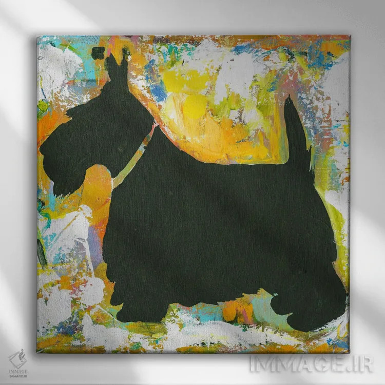 تابلو خوشبختی یعنی... اثر کانی کالم - نمای روبهرو روی دیوار