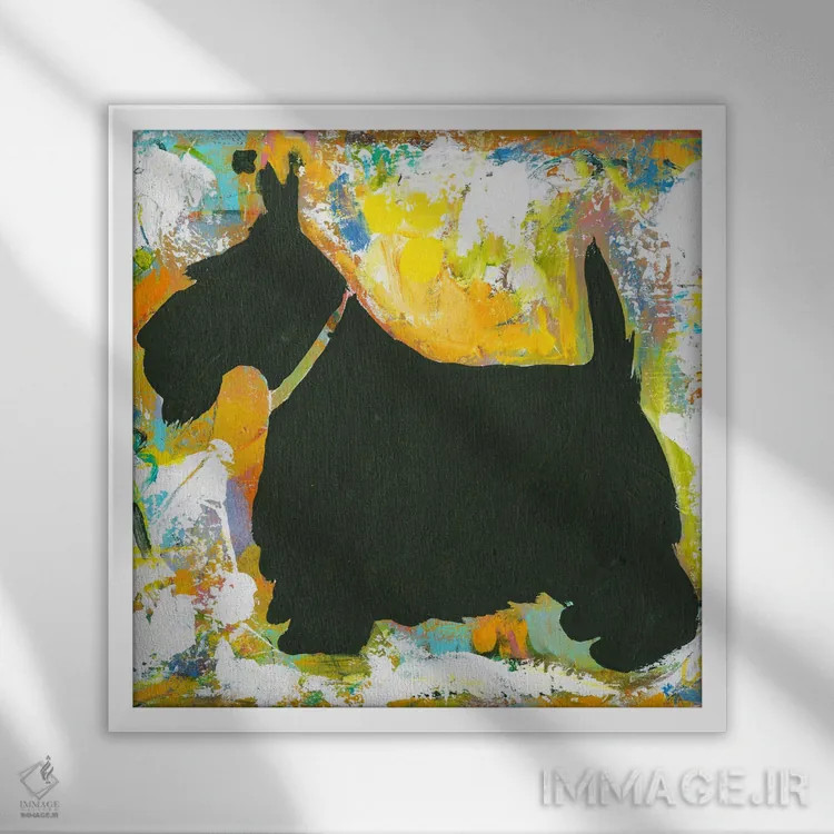 تابلو خوشبختی یعنی... اثر کانی کالم - نمای قابدار سفید