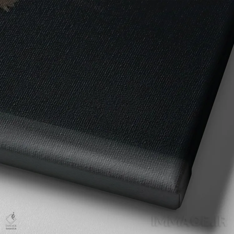 تابلو کلمبیایی لاوندر برهما (نوع مرغ زینتی) اثر چیکن (اثر هنری با لحن شوخ) - نمای نزدیک بافت بوم