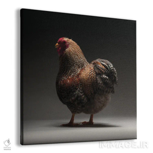 تابلو وایاندوت نانا (نوع مرغ زینتی) اثر چیکن (اثر هنری با لحن شوخ) - نمای پرسپکتیو محصول