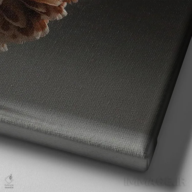 تابلو پادووانا (نژاد مرغ) اثر چیکن (اثر هنری با لحن شوخ) - نمای نزدیک بافت بوم