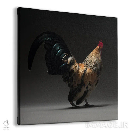 تابلو بانتام بوتدار (نژاد مرغ) اثر چیکن (اثر هنری با لحن شوخ) - نمای پرسپکتیو محصول