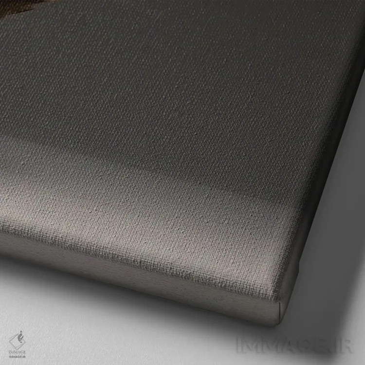 تابلو لگهورن (نژاد مرغ) اثر چیکن (اثر هنری با لحن شوخ) - نمای نزدیک بافت بوم