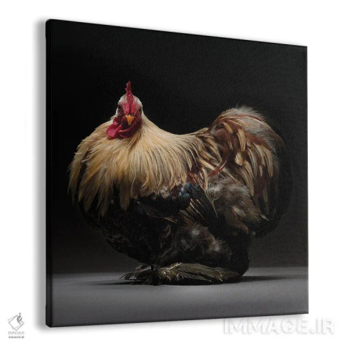 تابلو بانتام پکین (نژاد مرغ) اثر چیکن (اثر هنری با لحن شوخ) - نمای پرسپکتیو محصول