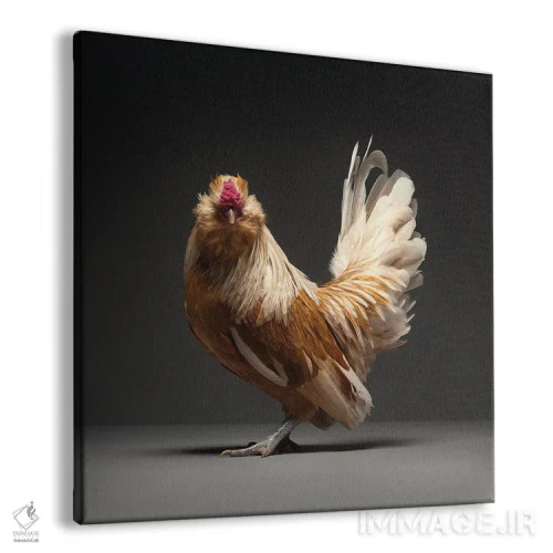 تابلو باربو واترمیل (نژاد مرغ) اثر چیکن (اثر هنری با لحن شوخ) - نمای پرسپکتیو محصول