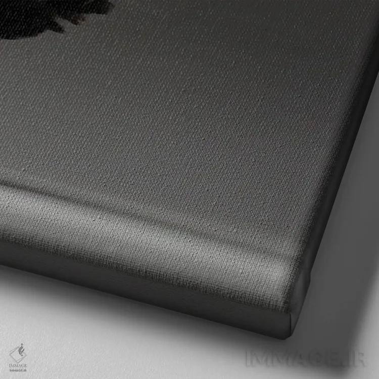 تابلو فاورول (نژاد مرغ) اثر چیکن (اثر هنری با لحن شوخ) - نمای نزدیک بافت بوم