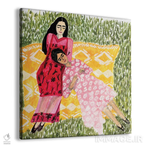 تابلو دوستان (زنانه) اثر کارولین چسیا - نمای پرسپکتیو محصول