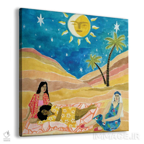 تابلو پیکنیک مراکشی اثر کارولین چسیا - نمای پرسپکتیو محصول