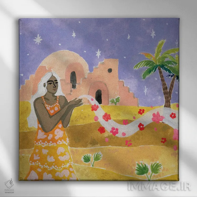 تابلو رویای مهتابی اثر کارولین چسیا - نمای روبهرو روی دیوار