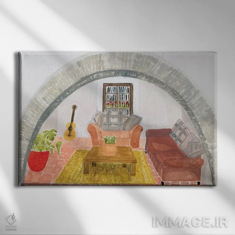 تابلو مباورا سیدونیا (شهر اسپانیا) اثر کارولین چسیا - نمای روبهرو روی دیوار