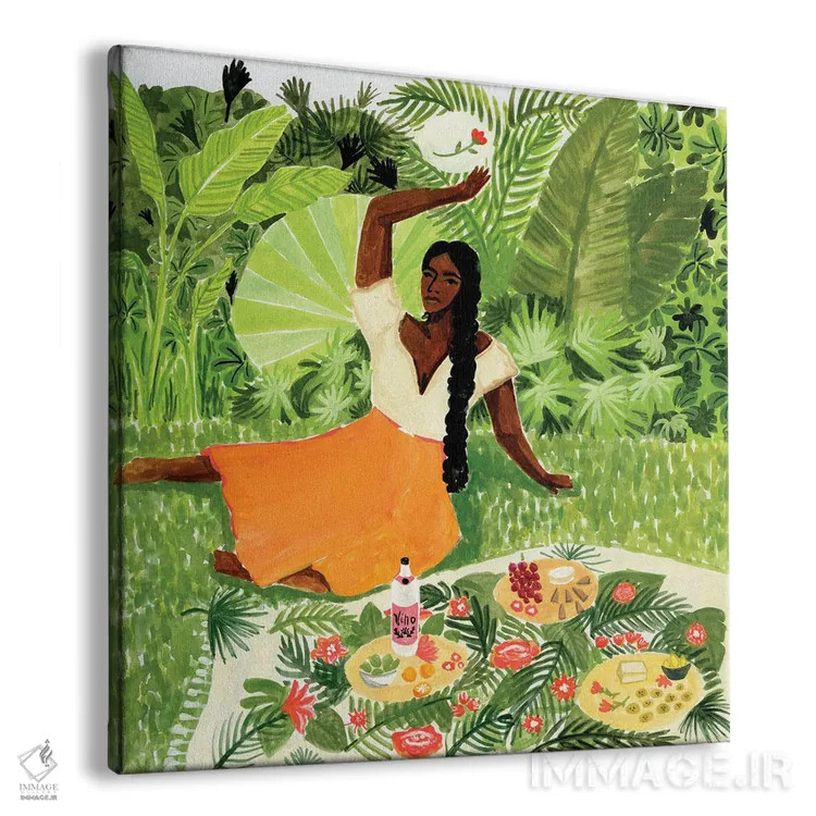 تابلو پیکنیک اثر کارولین چسیا - نمای پرسپکتیو محصول