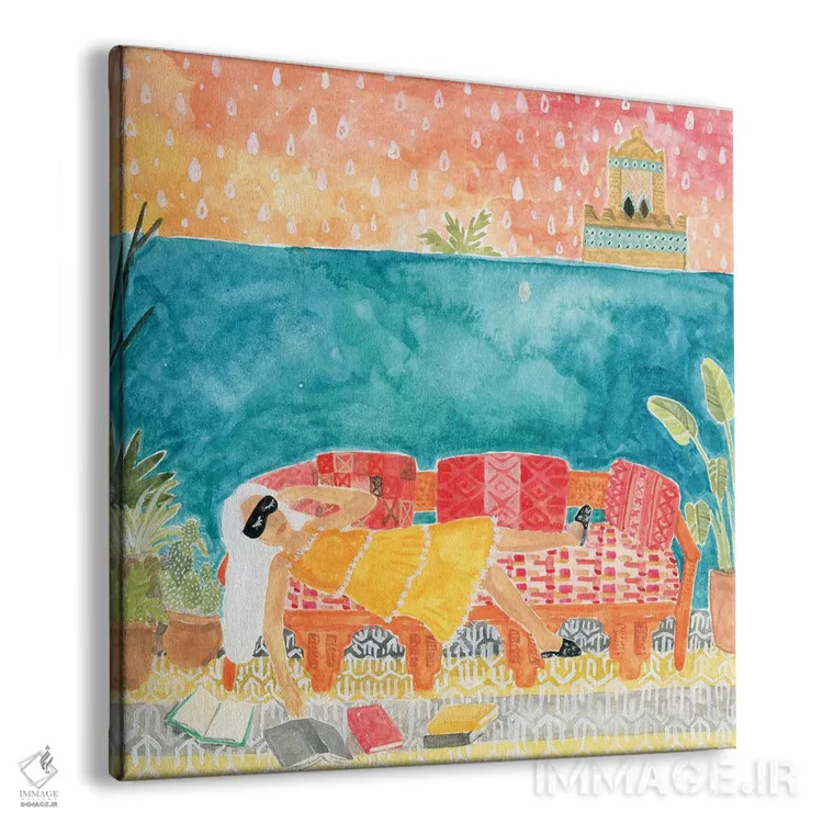 تابلو لم دادن اثر کارولین چسیا - نمای پرسپکتیو محصول