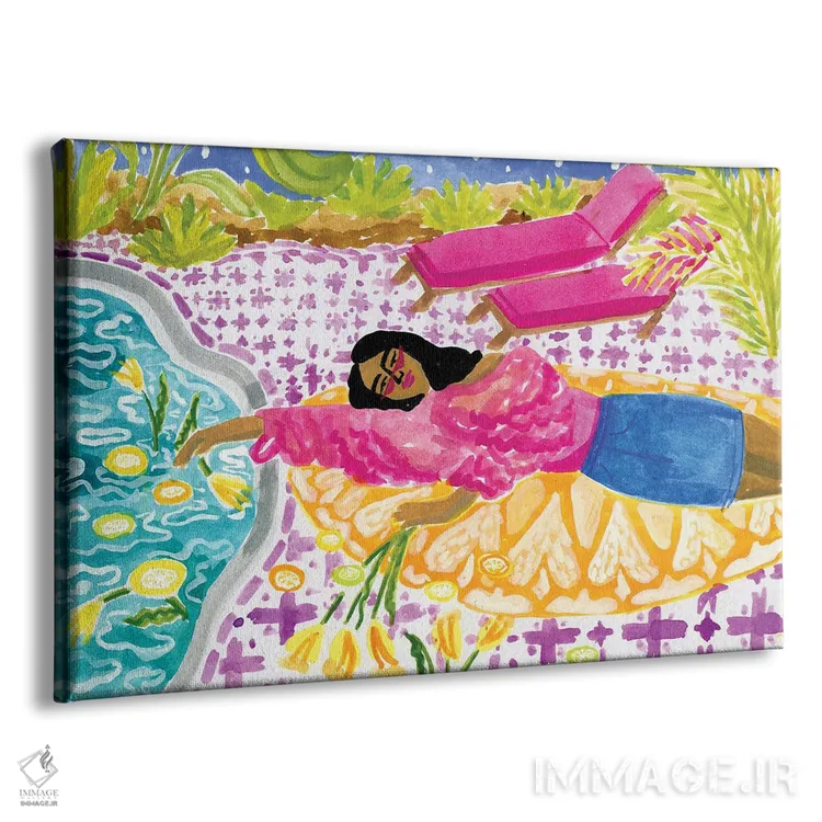 تابلو مرکبات اثر کارولین چسیا - نمای پرسپکتیو محصول