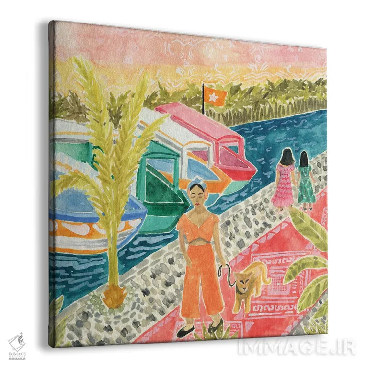 تابلو ویتنام اثر کارولین چسیا - نمای پرسپکتیو محصول