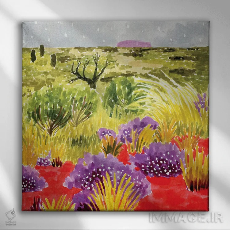 تابلو منطقهٔ اوتبک استرالیا اثر کارولین چسیا - نمای روبهرو روی دیوار