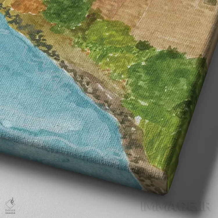 تابلو موستار (شهر بوسنی) اثر کارولین چسیا - نمای نزدیک بافت بوم