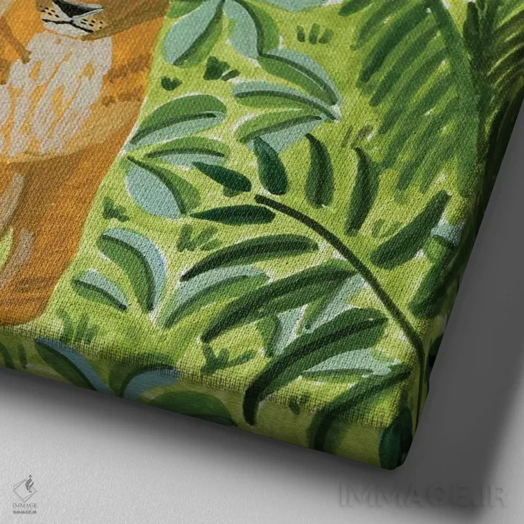 تابلو کلمهٔ مورد علاقهٔ تو اثر کارولین چسیا - نمای نزدیک بافت بوم