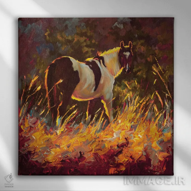 تابلو نقاشی اثر چری کریستنسن - نمای روبهرو روی دیوار