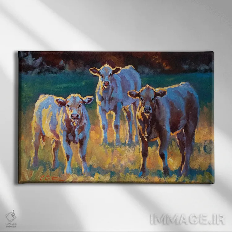 تابلو عصر در مزرعه اثر چری کریستنسن - نمای روبهرو روی دیوار